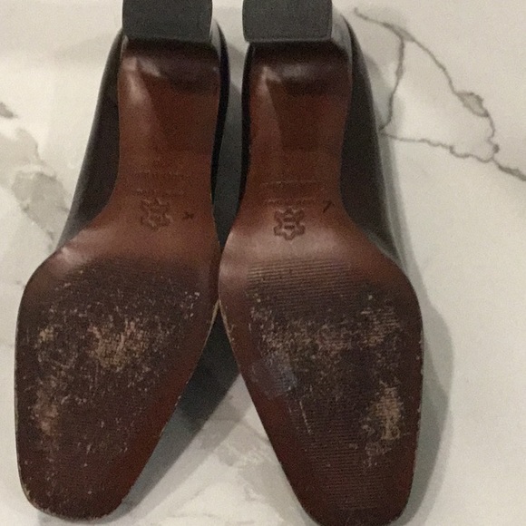 Ann Taylor squared toe patent pumps, size 10M - Picture 4 of 4